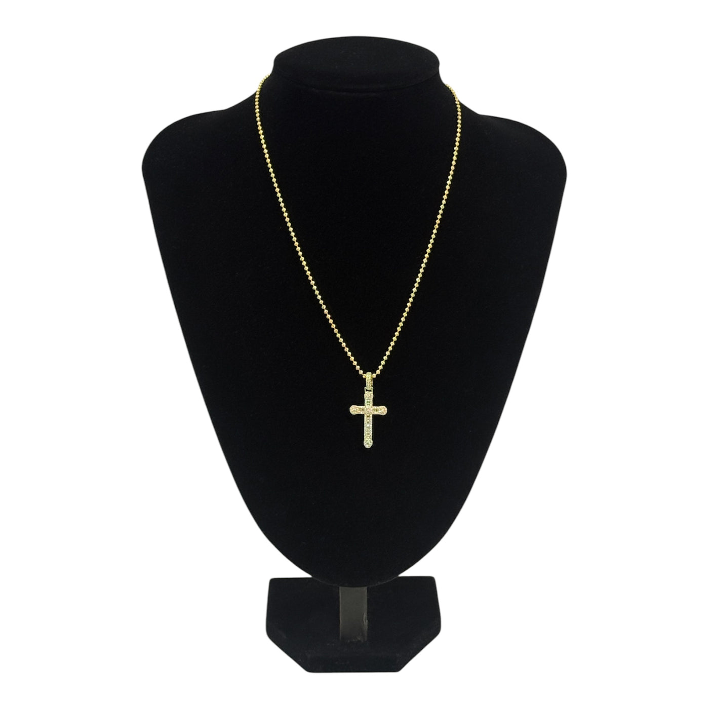 Diamond Small Cross Pendant (Includes Chain)