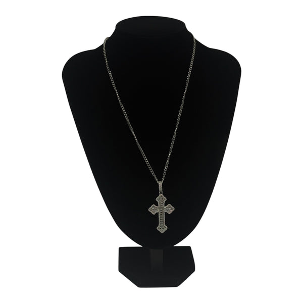 Cross W Baguette Pendant (Includes Chain