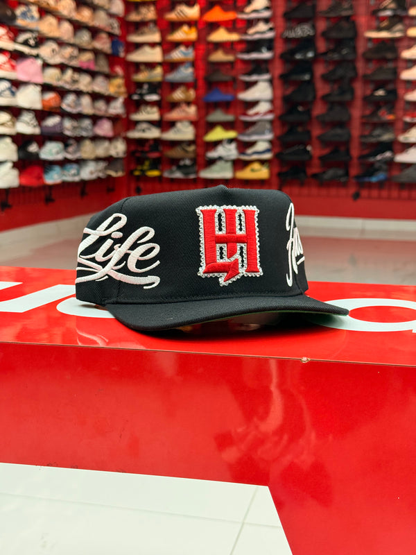 Life Hustlers Black/Red Cap