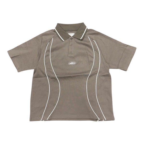 Corteiz Grey Polo Tee