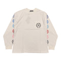 Chrome Heart Colorfull Logos Longsleeve White Tee