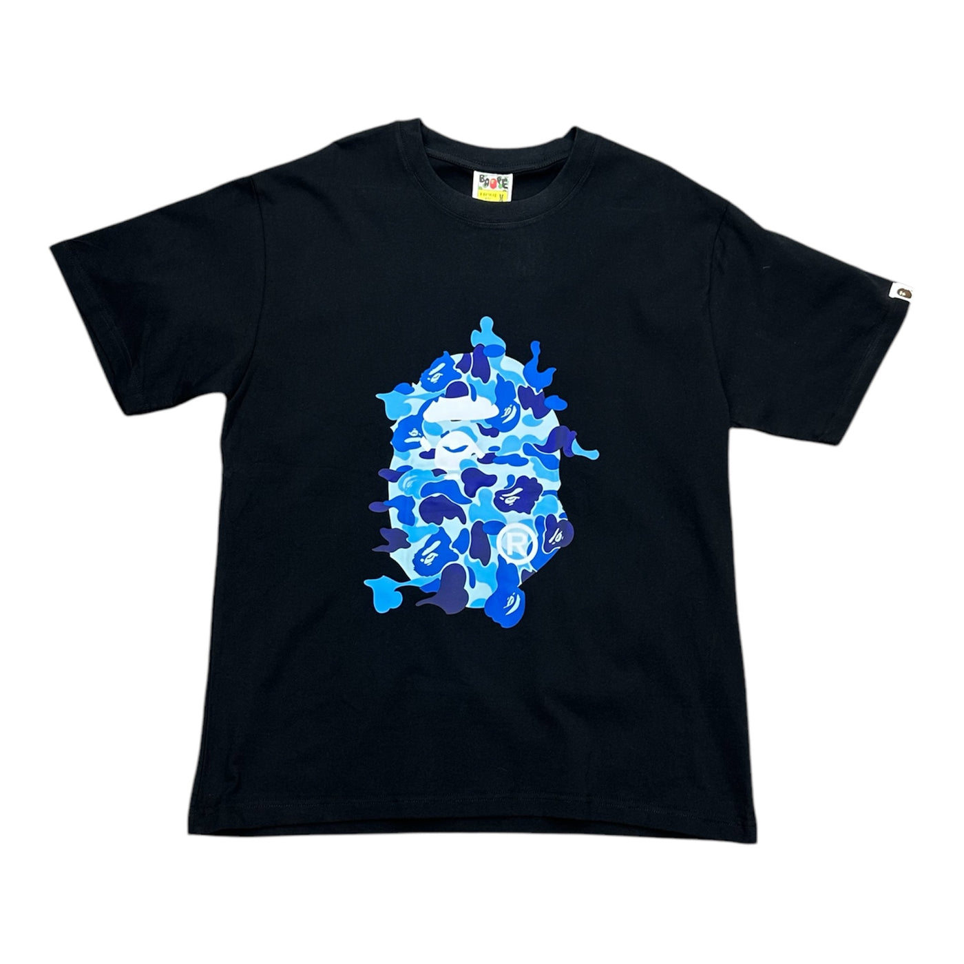 Bape Tee Blue Logos