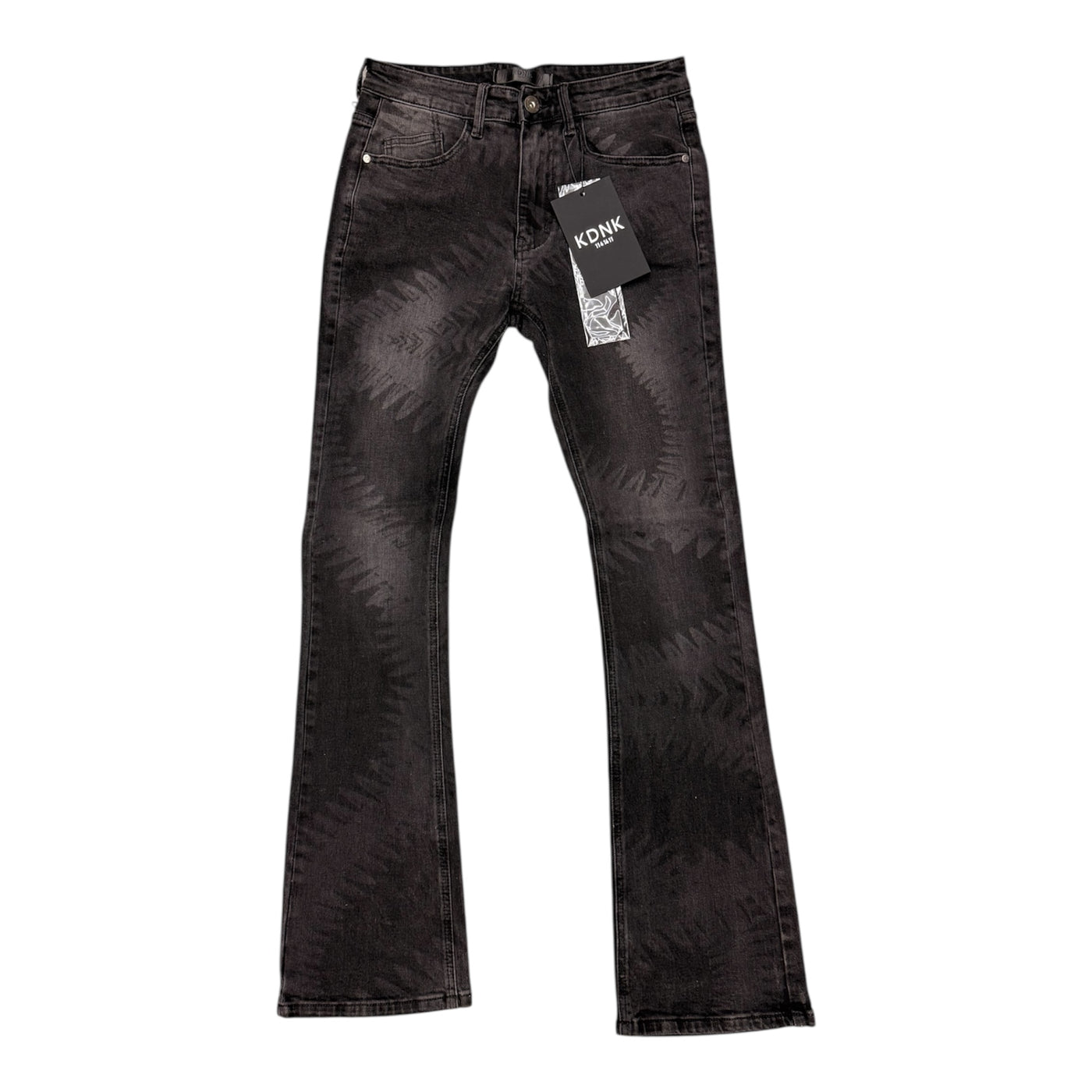 KDNK Black Skinny Flare Jean – Crwnplug