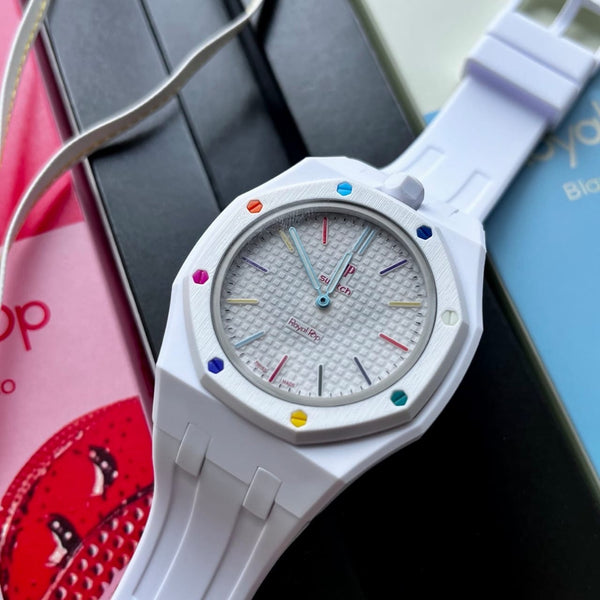 Swatch AP “ Huit Blanc “ Royal Pop Bundle 1.1