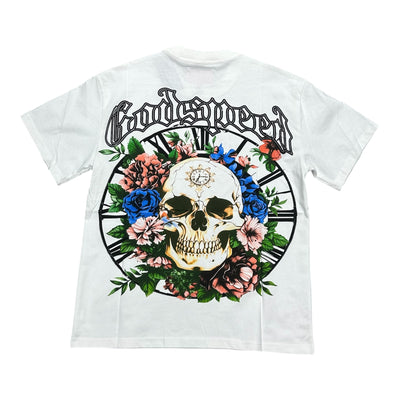 Godspeed skull white tee