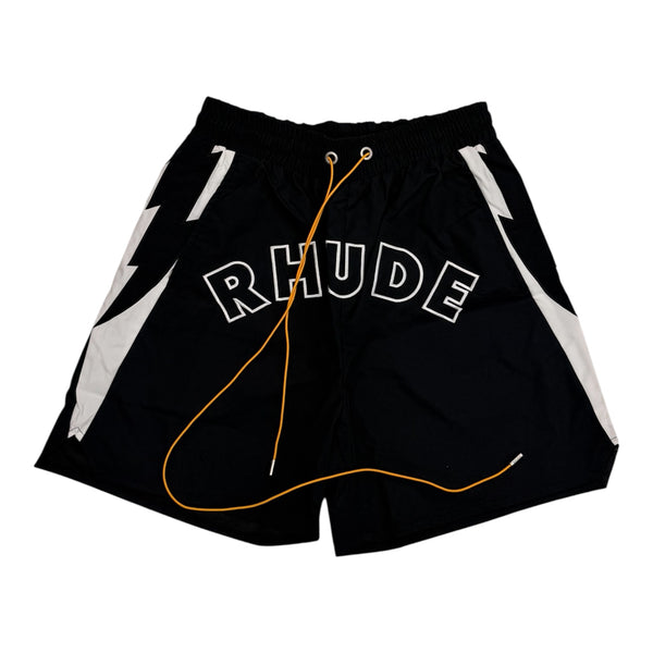 Rhude Black Lightning Short