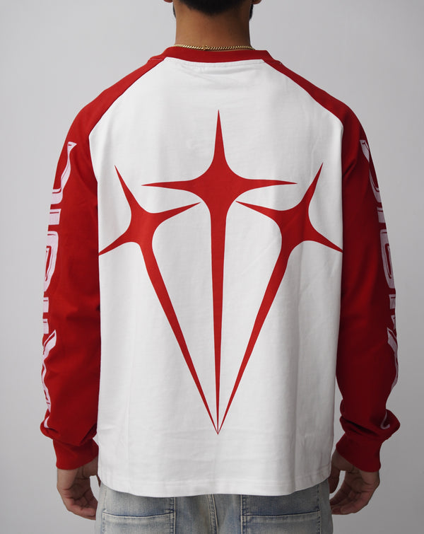 Digital Longsleeve Red Tee