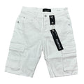 Purple Jean Short White