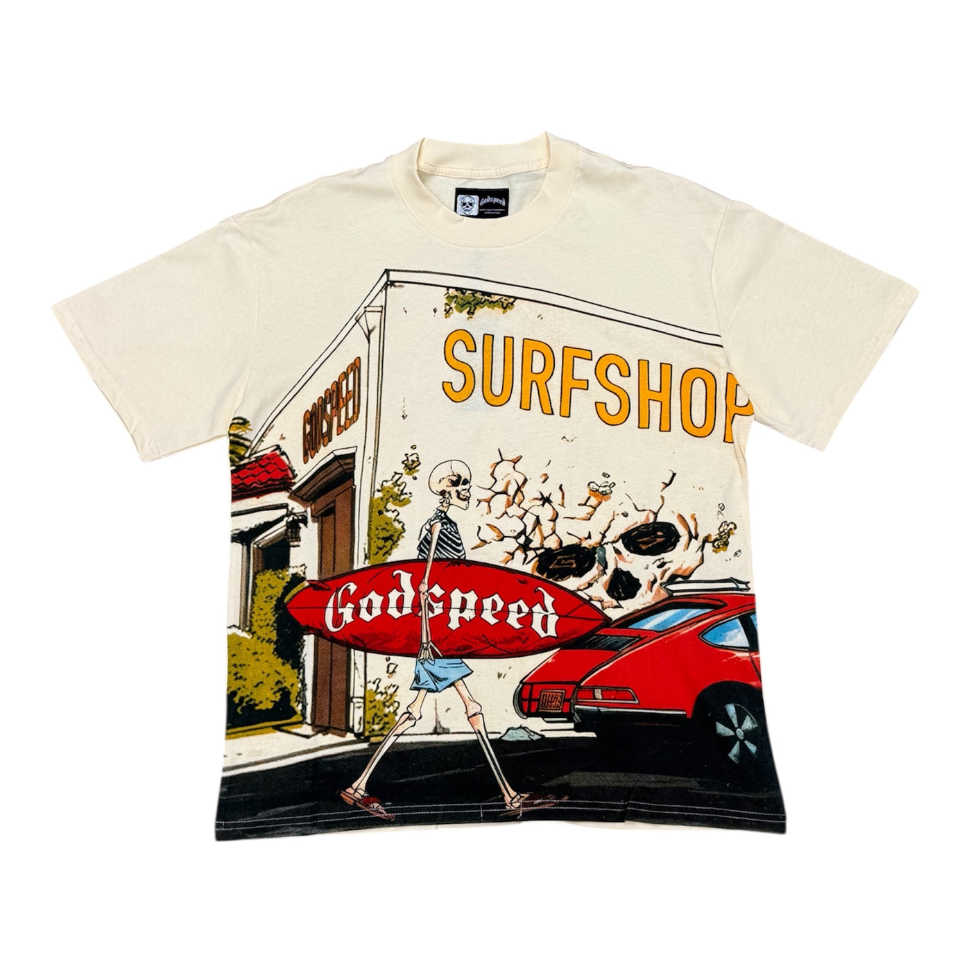 Godspeed “Surfshop” Cream Tee
