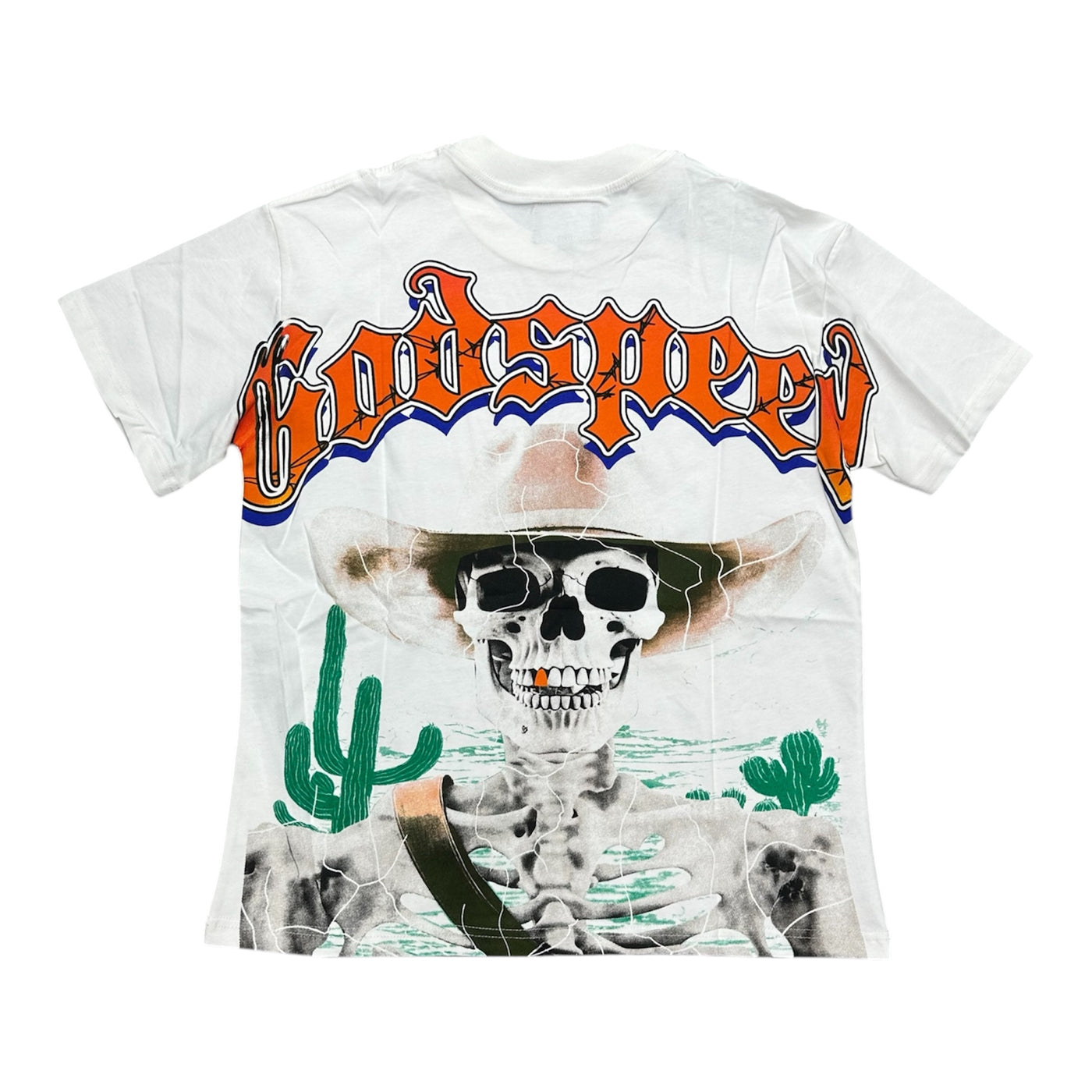 Godspeed “cowboy” white tee