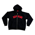 Supreme Black/Red Zip-Up Hoodie