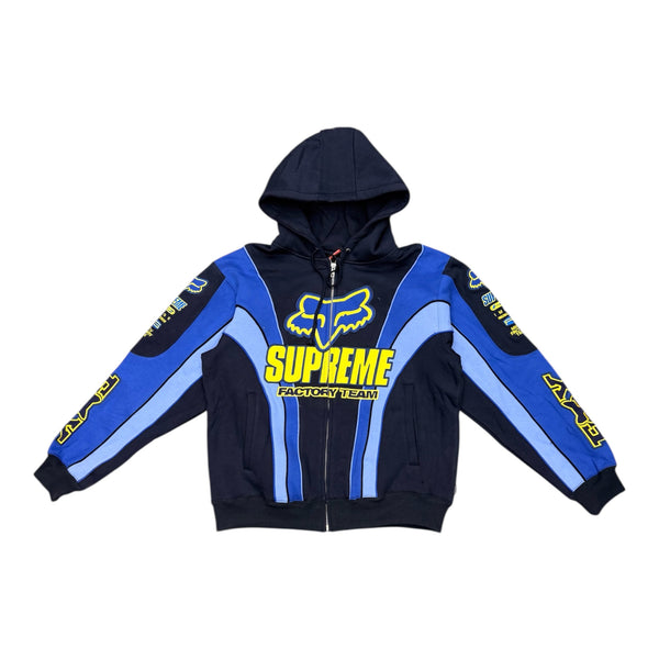 Supreme x Fox Blue/Yellow Hoodie