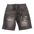 Purple Black Broken Short