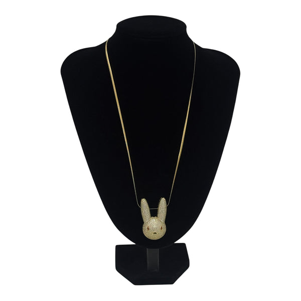 Diamond Bunny Pendant (Includes Chain)
