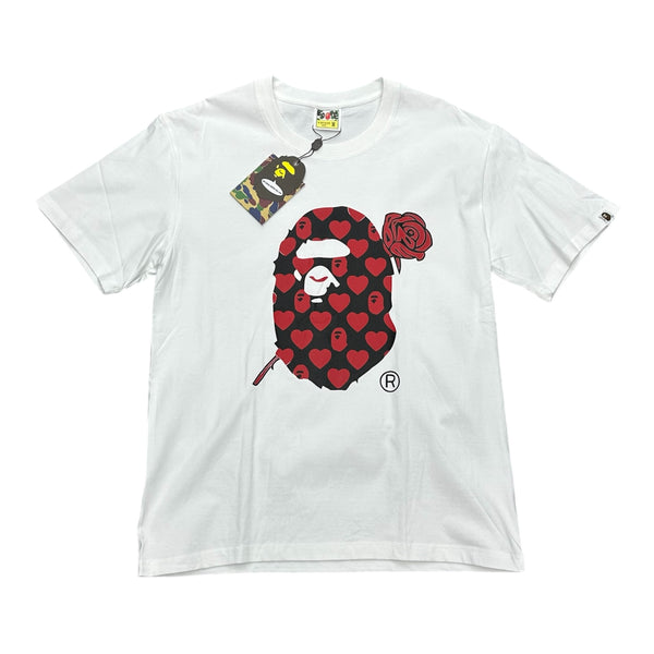 Bape Heart/ rose Tee