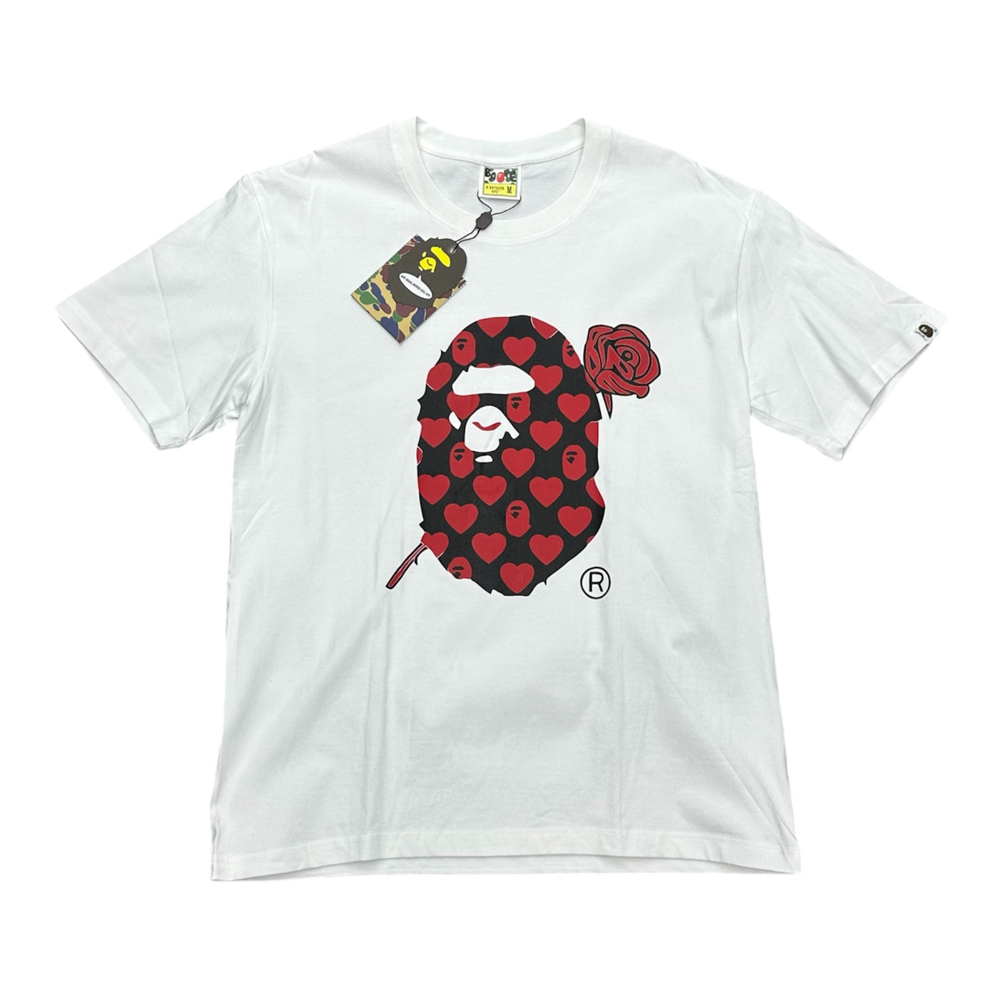 Bape Heart/ rose Tee