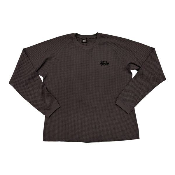 Stüssy Black Logo / Grey Longsleeve Tee