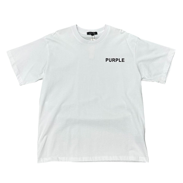 Purple Tee Basic White