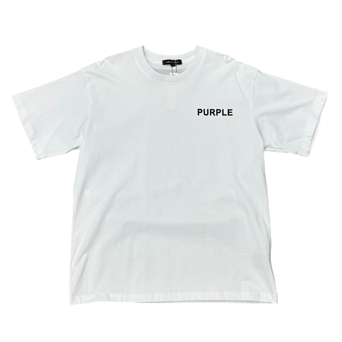 Purple Tee Basic White