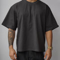 Shaka Wear Cropped OFF BLACK tee