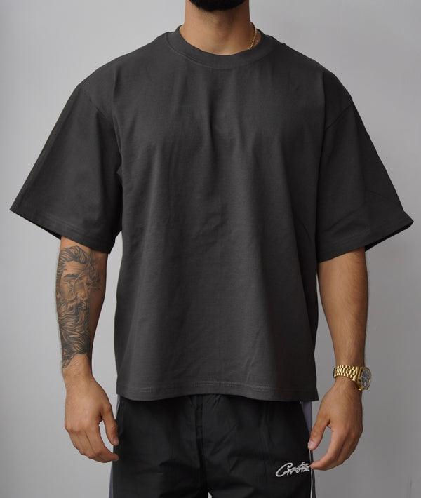 Shaka Wear Cropped OFF BLACK tee