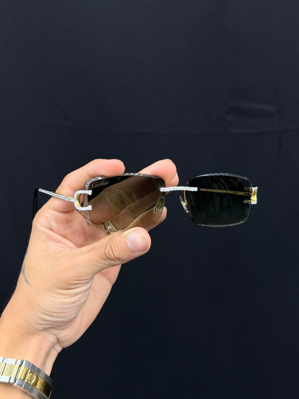 VVS Moissanite Brown Lens Glasses