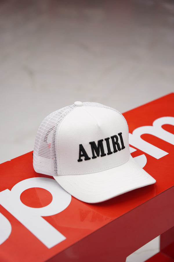 Amiri White/Black Cap