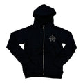 Chrome Heart Black Zip-Up Hoodie