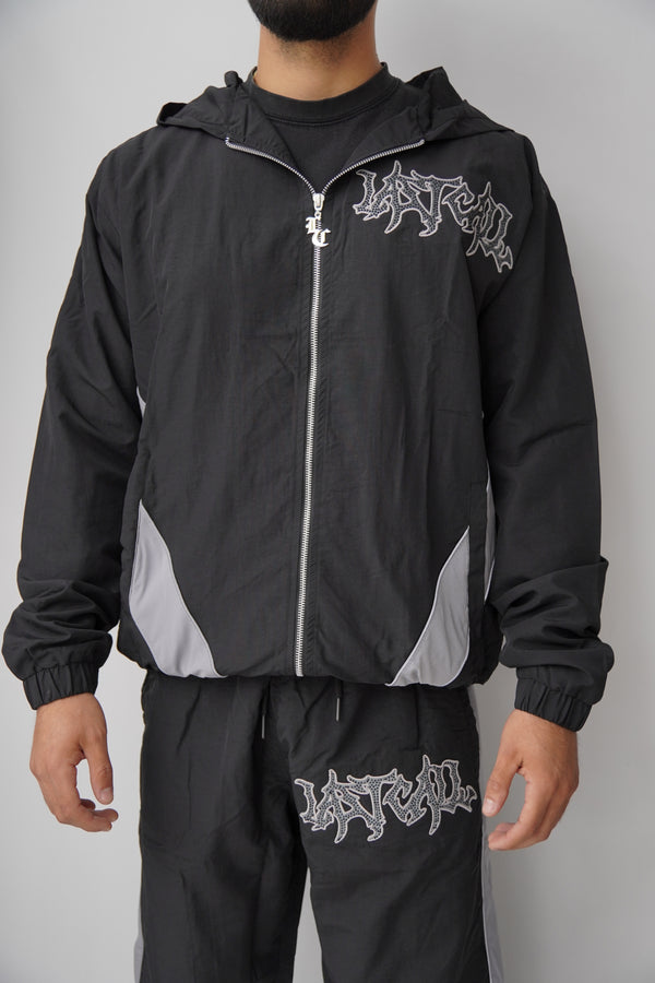 Last Call Reflective Long Sweatpant Grey Set