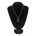Red Stone Pendant (Includes Chain)