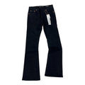 Purple Jean Black Flare Jean