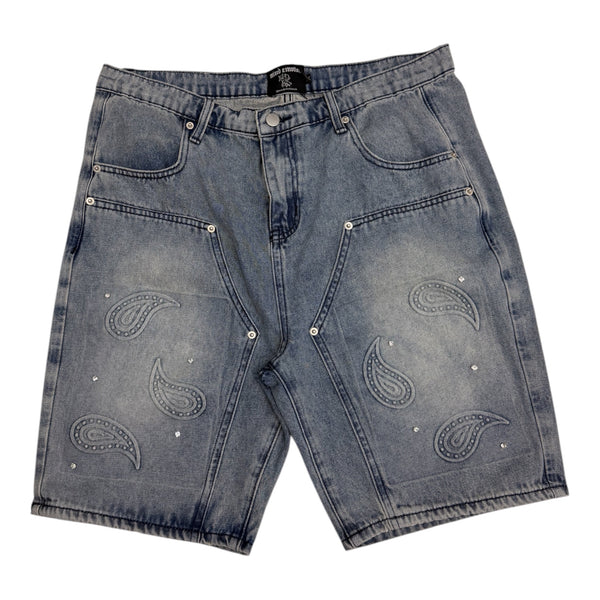 Mixed Emotion Blue Short Jean