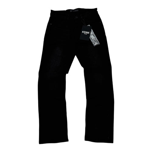 KDNK Slim Straight Black Jean