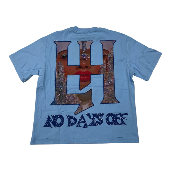 Life Hustler Shinning Girl Blue Tee
