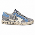 Golden goose star glitter gre blue