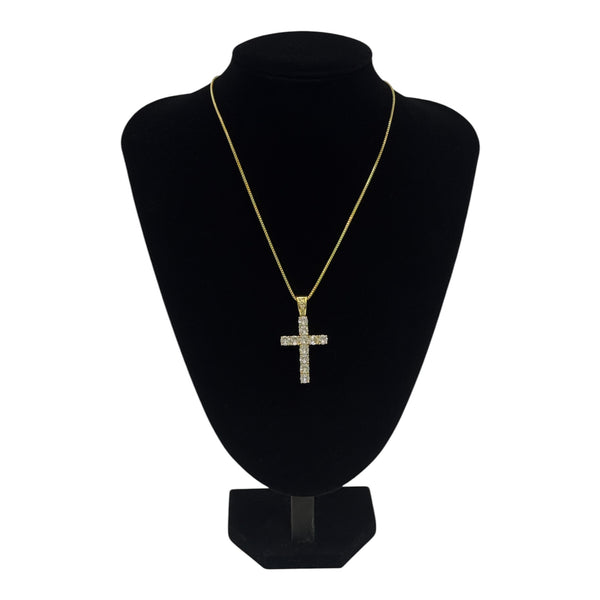 Diamond Cross Pendant (Includes Chain)