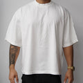 Shaka Wear Garment Dye White Drop Shoulder