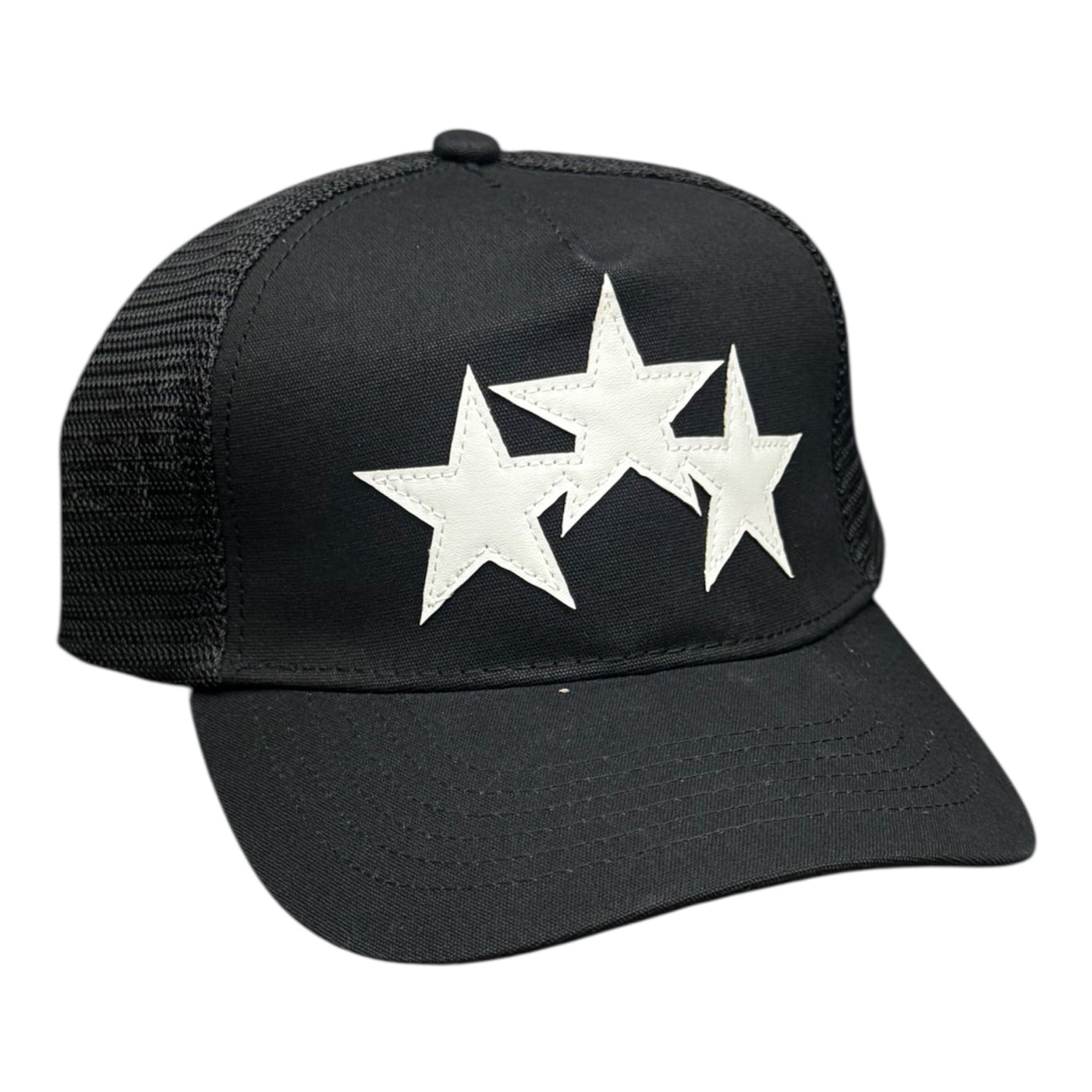 Amiri White Star Black Cap