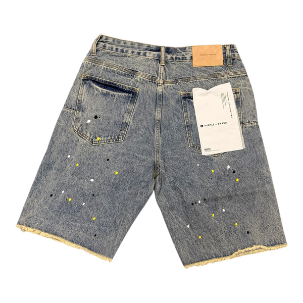 Purple Blue Short Jean