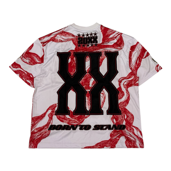 First Row “XX” Red Soccer Jersey Tee