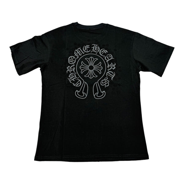 Chrome Heart Black Stiched Grey Tee