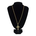 Cross W Baguette Pendant (Includes Chain