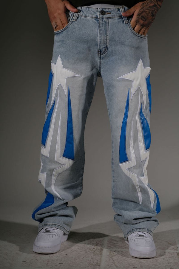 Vicious Falling Star Blue Jean