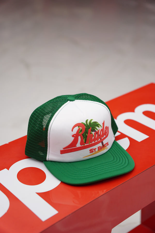 Rhude “ST BARTS” Green Cap