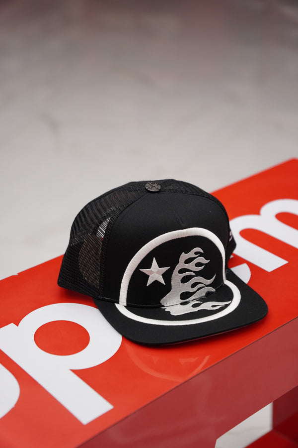 Hellstar Front Logo Black Cap
