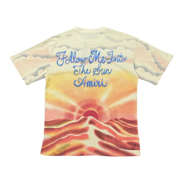 Amiri “Follow me into the Sun” Cream Tee