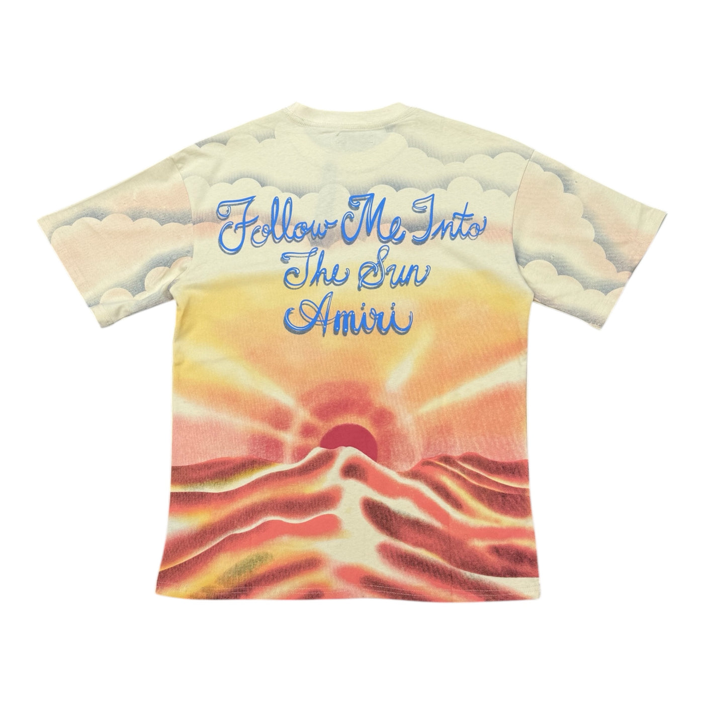 Amiri “Follow me into the Sun” Cream Tee