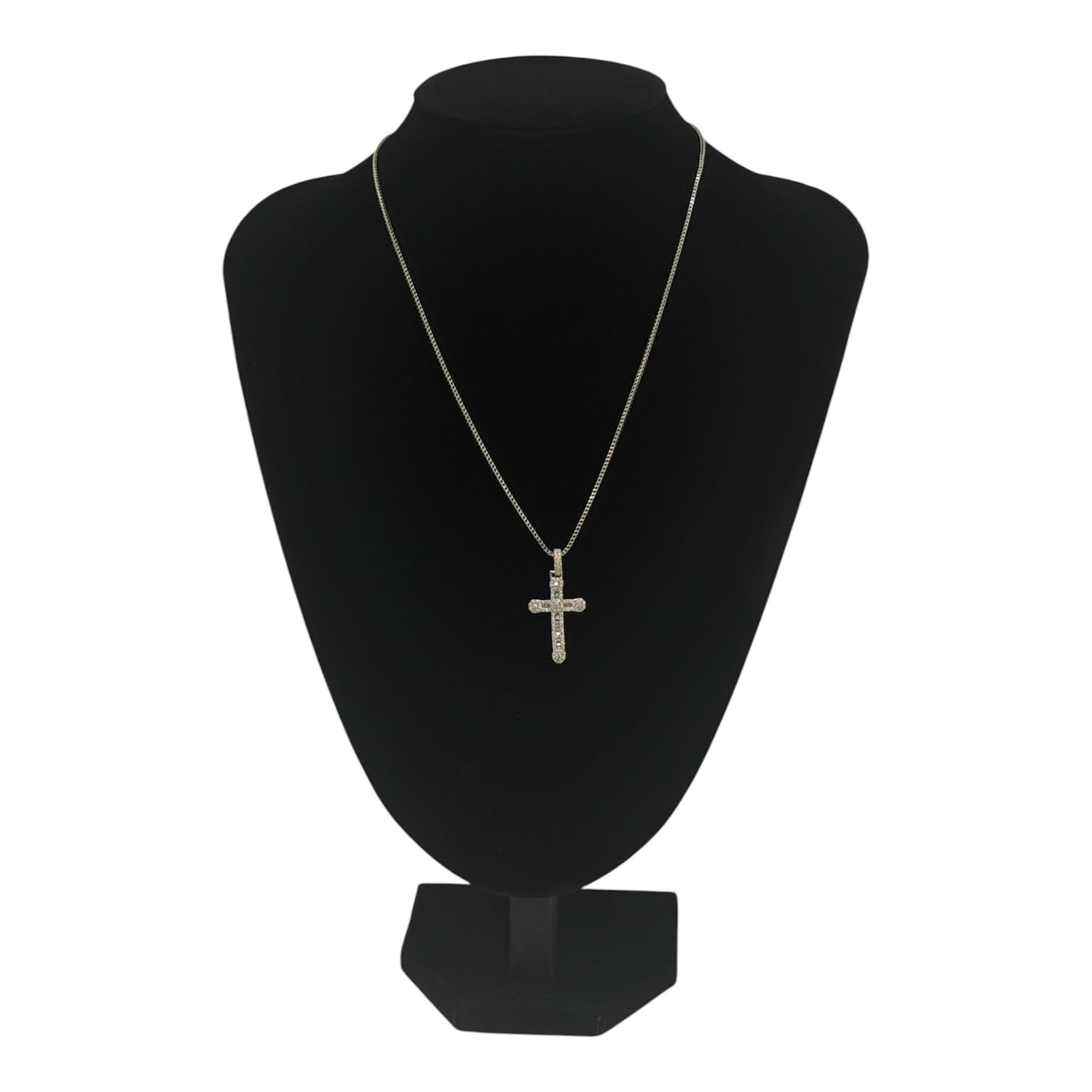 Diamond Small Cross Pendant (Includes Chain)