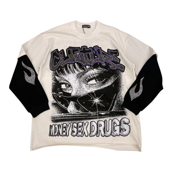 Culture White/Black Longsleeve Tee