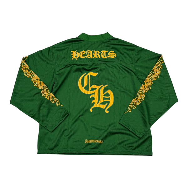 Chrome Heart Yellow Logo / Green Longsleeve Jersey Tee